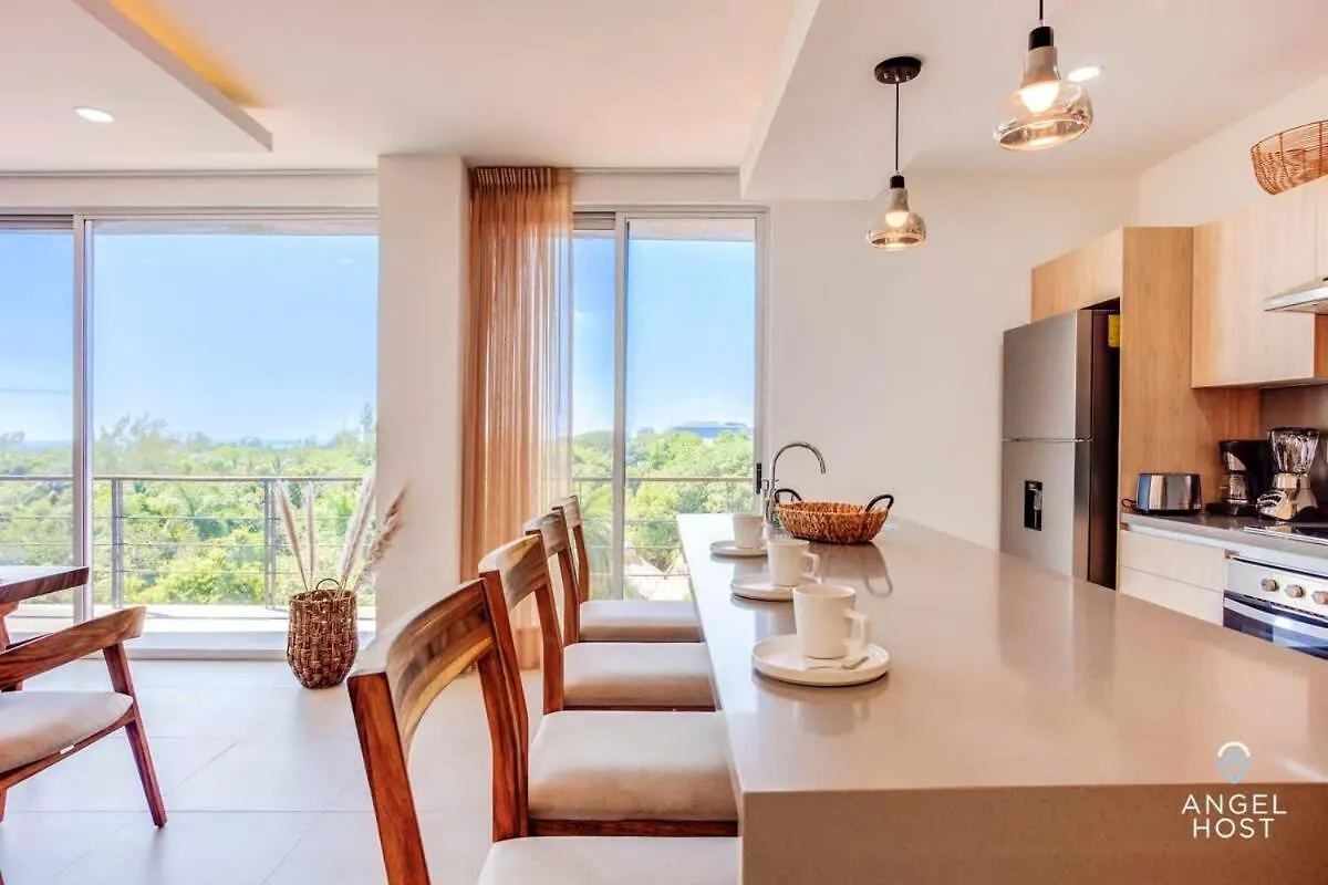 펜션 Jungle & Ocean View Condos, 2 Shared Pools & Rooftop 신데 델 카르멘